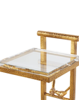 Lucia Accent Table, Gold Leaf