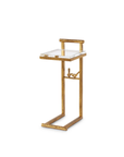 Lucia Accent Table, Gold Leaf