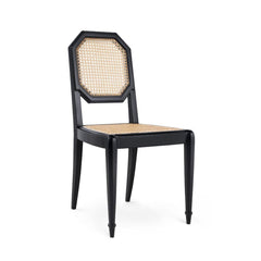 Leila Side Chair, Flat Black - Maison Vogue