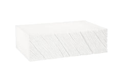 Shear Coffee Table, Rectangle, White Stone
