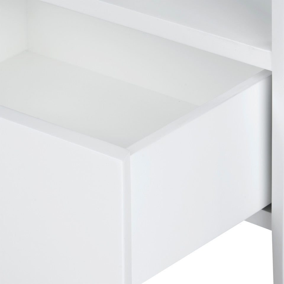 Lilian 1-Drawer End Table, Vanilla