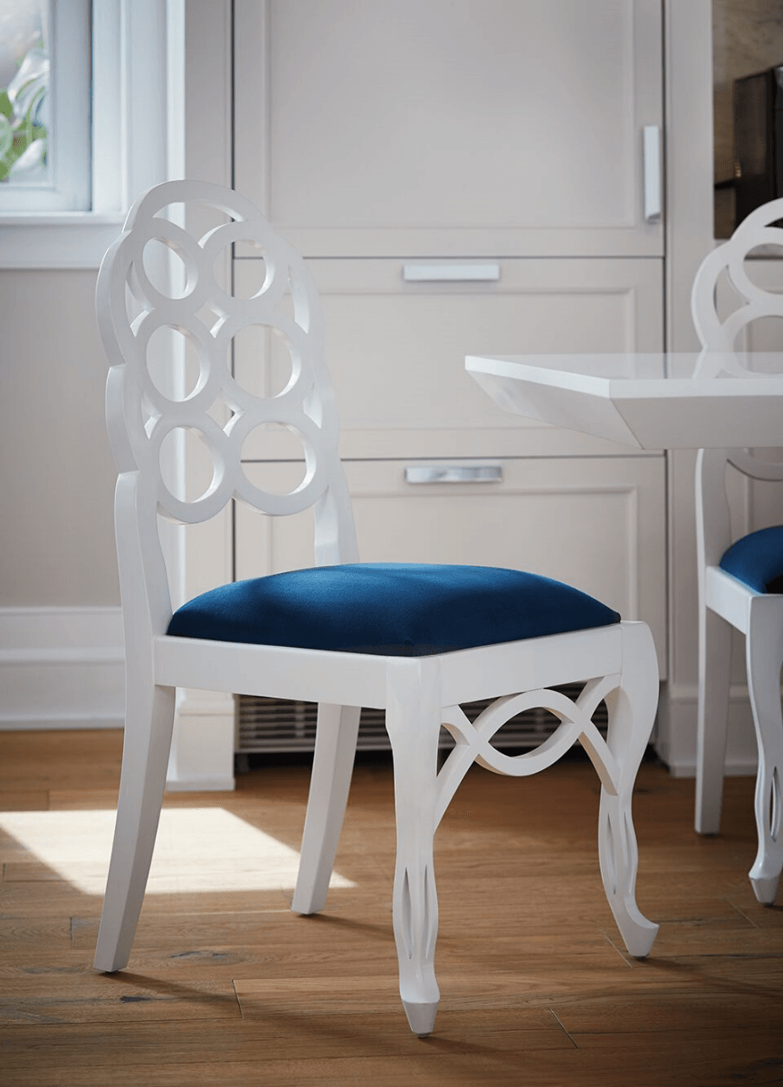 Loop Side Chair, Eggshell White - Maison Vogue