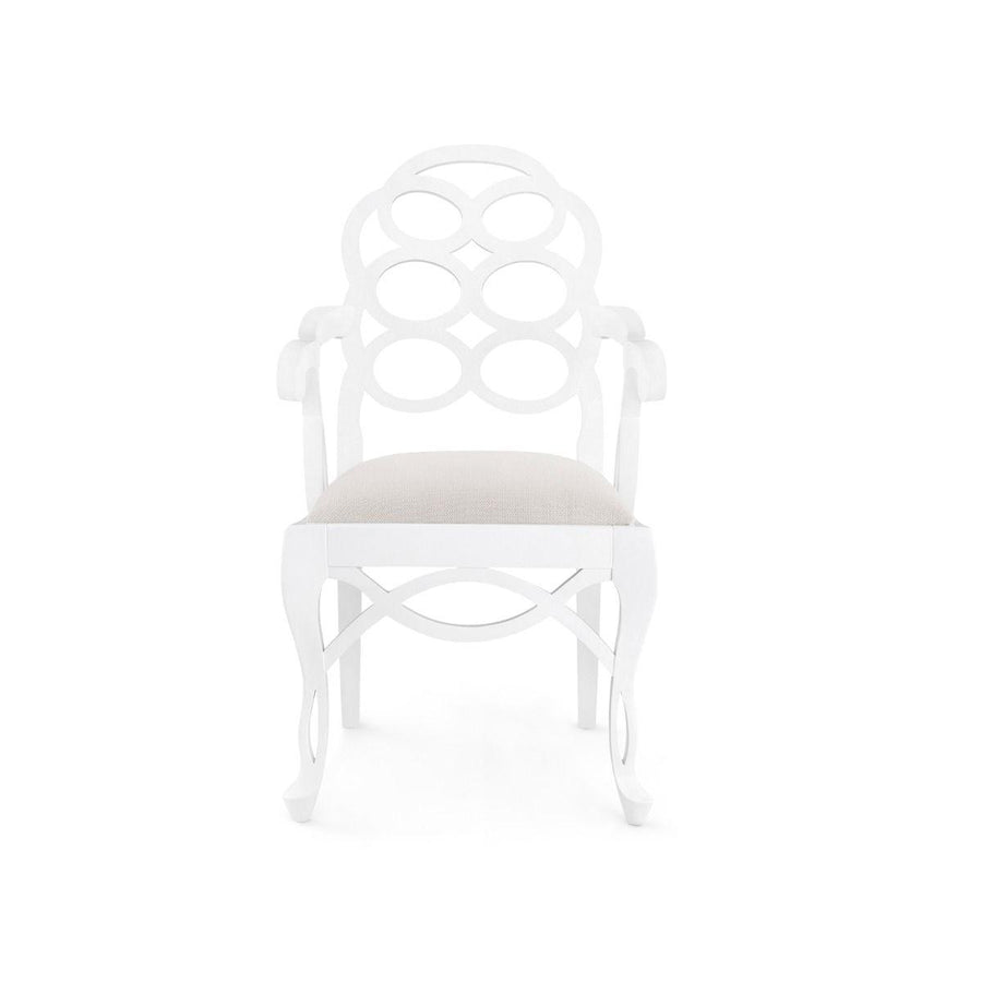 Loop Armchair, Eggshells White - Maison Vogue