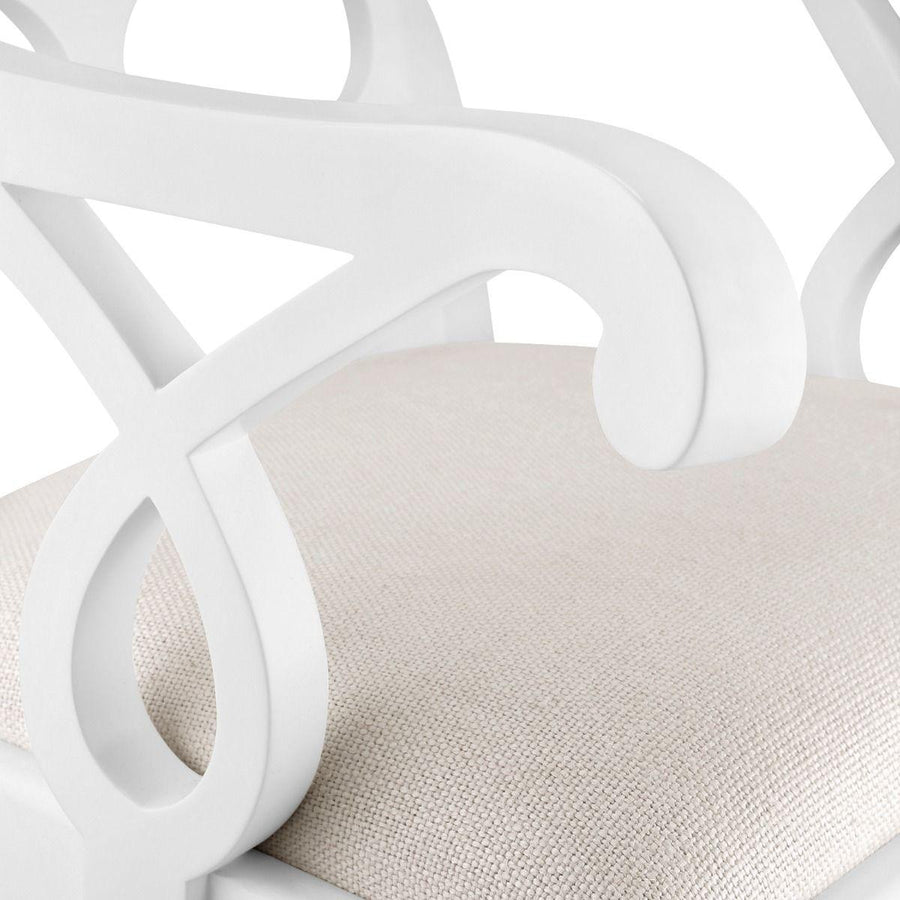 Loop Armchair, Eggshells White - Maison Vogue