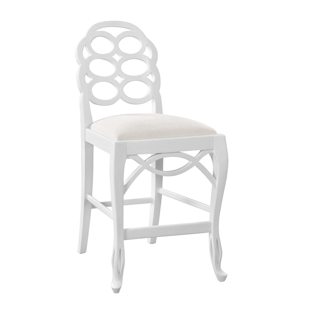 Loop Counter Stool, Eggshell White - Maison Vogue