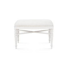 Lawrence Stool, Glazed Whisper White