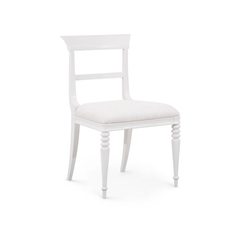 Lawrence Side Chair, Glazed Whisper White