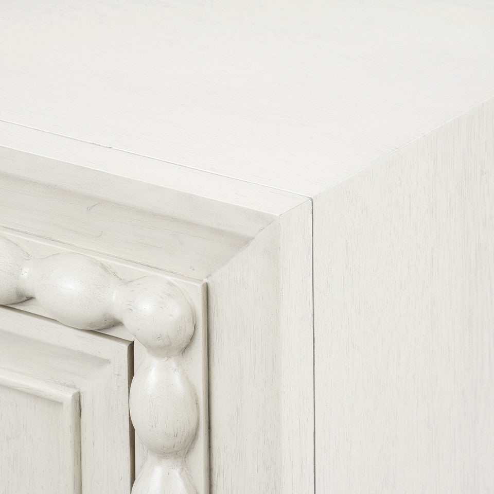 Maxwell 4-Door Cabinet, Sailcloth Sheen