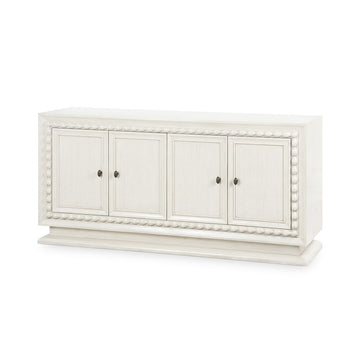 Maxwell 4-Door Cabinet, Sailcloth Sheen
