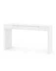 Morgan Large Console Table, Chiffon White - Maison Vogue