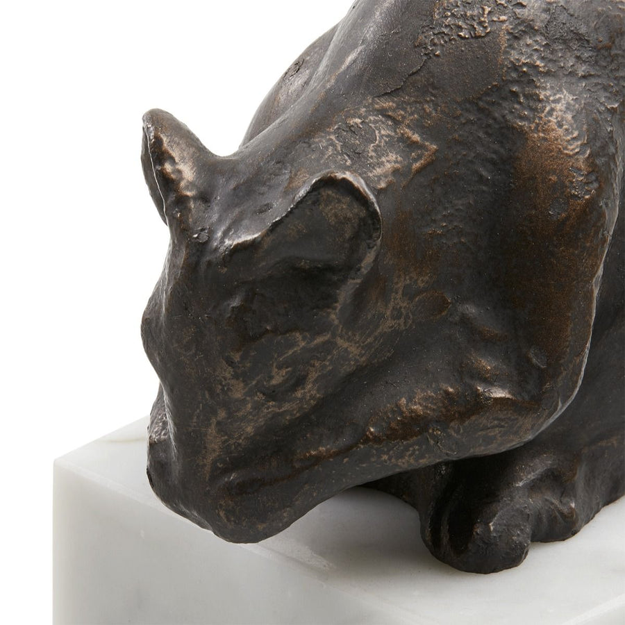 Mouse Statue Set of 3, Bronze