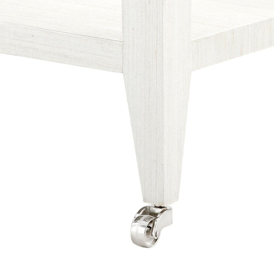 Martin Side Table, Platinum Shimmer - Maison Vogue