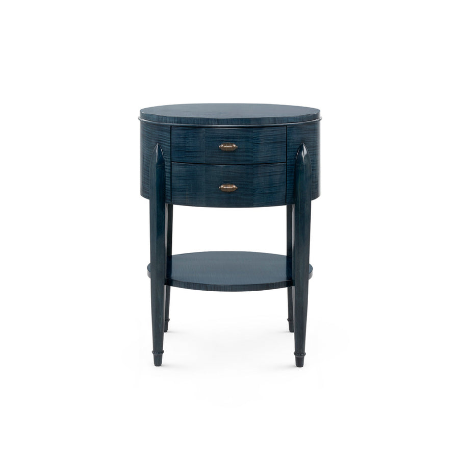 Natalie 2-Drawer End Table, Dusky Ocean