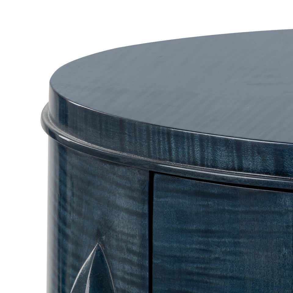 Natalie 2-Drawer End Table, Dusky Ocean