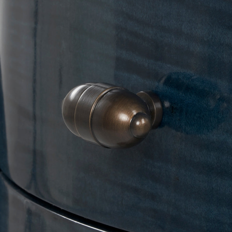 Natalie 2-Drawer End Table, Dusky Ocean