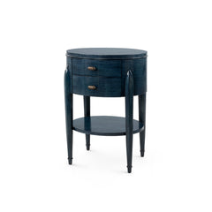 Natalie 2-Drawer End Table, Dusky Ocean