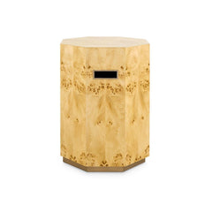 Octavia Side Table, Burl - Maison Vogue