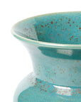 Olympia Medium Vase, Mottled Turquoise