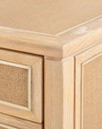 Paulina 12-Drawer, Natural & Camel - Maison Vogue