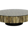 Manhattan Coffee Table Round, with Glass - Maison Vogue