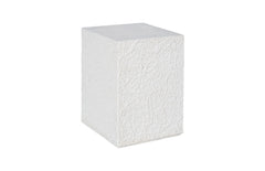 String Theory Pedestal White Stone, Small
