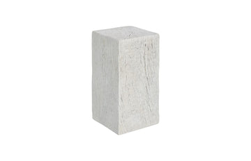 Log Prism Pedestal Roman Stone