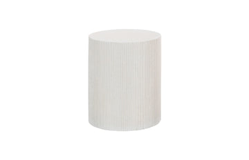 Groovy Side Table, White Stone