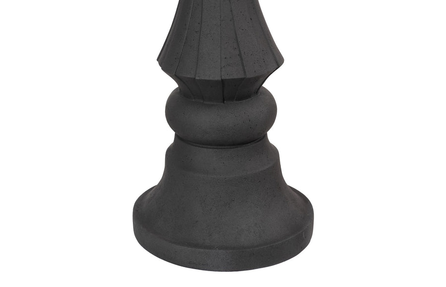 Bishop Chess Sculpture Cast Stone Black