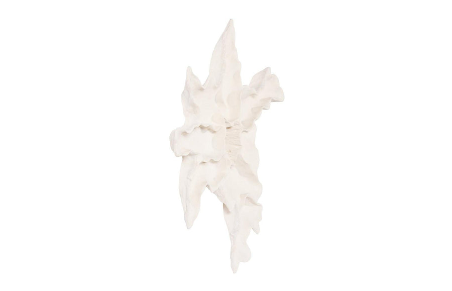 Cast Carved Root Wall Art White Stone - Maison Vogue