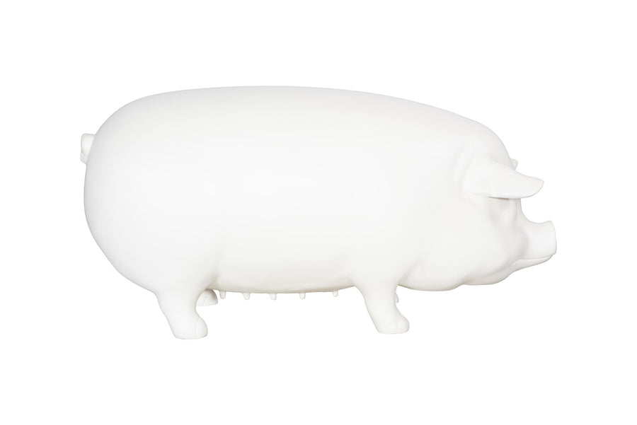 Pig Sculpture Standing, Off White