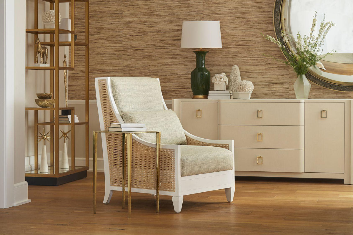 Raleigh Club Chair, Eggshell White - Maison Vogue
