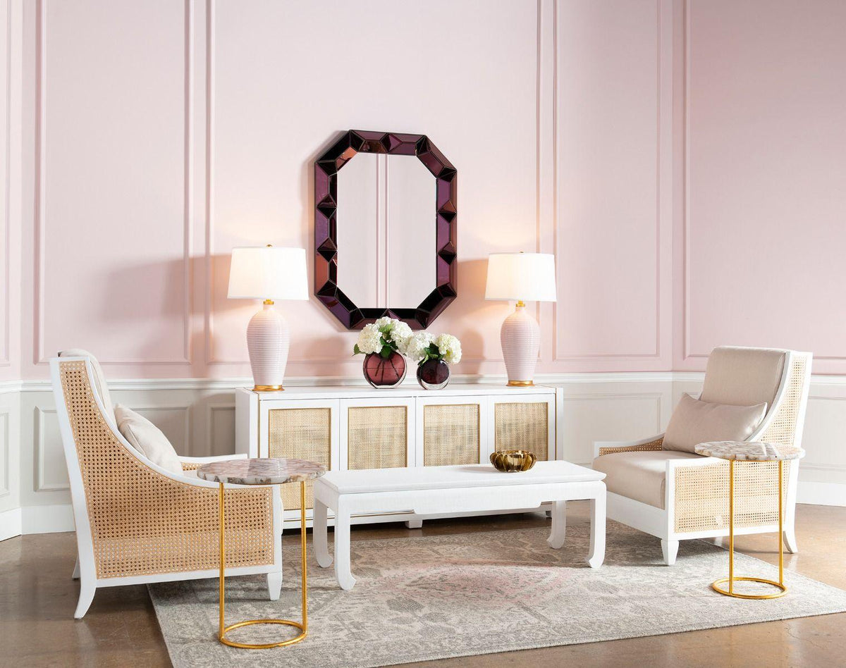 Raleigh Club Chair, Eggshell White - Maison Vogue