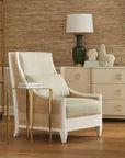 Raleigh Club Chair, Eggshell White - Maison Vogue