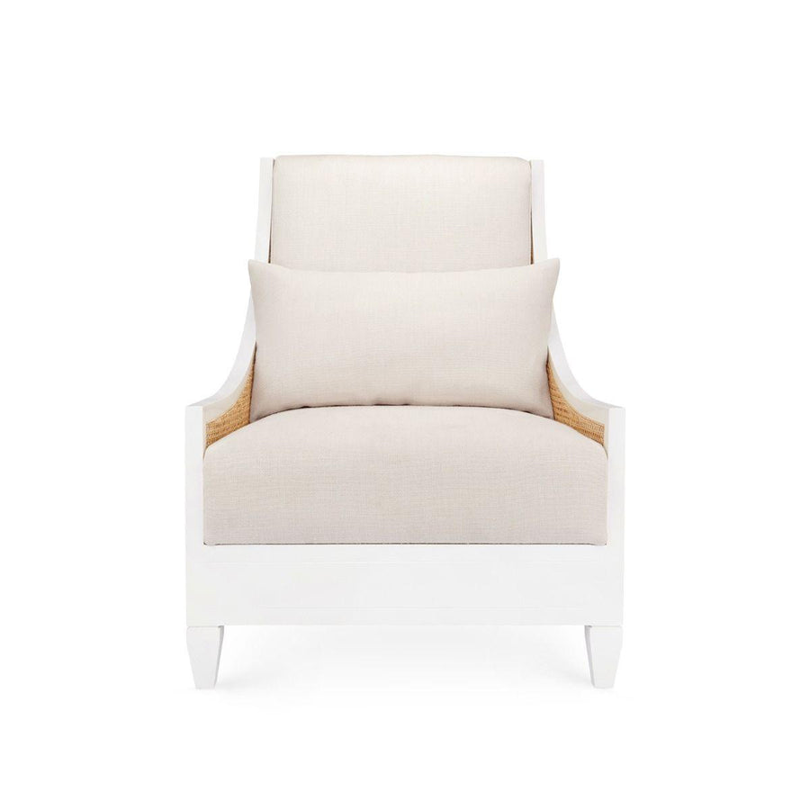 Raleigh Club Chair, Eggshell White - Maison Vogue