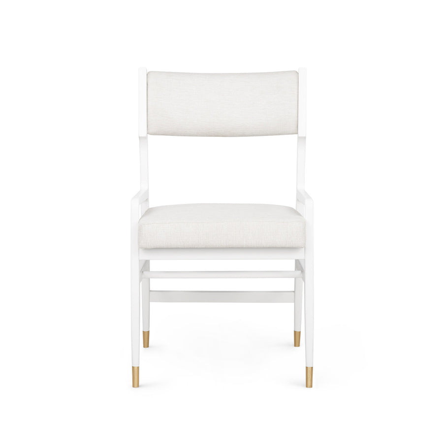 Renata Arm Chair, Eggshell White