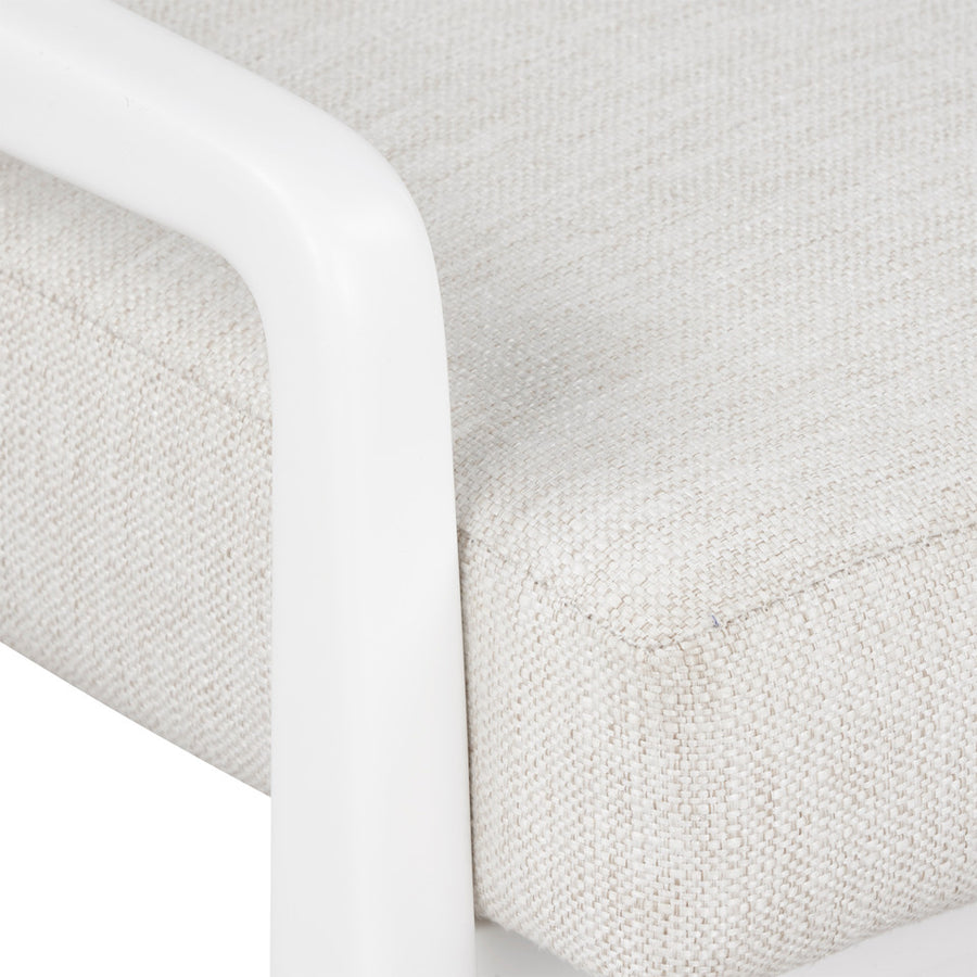 Renata Arm Chair, Eggshell White