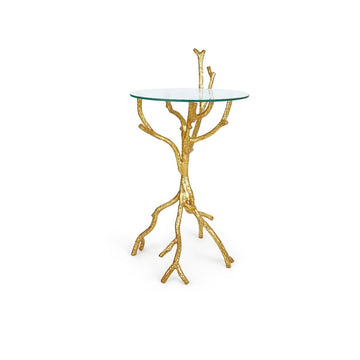 Rowan Accent Table, Gold Leaf