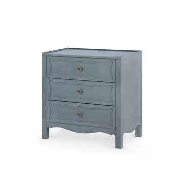 Sara 3-Drawer End Table, Foggy Horizon
