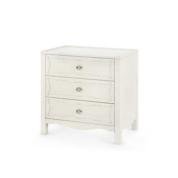 Sara 3-Drawer End Table, Sailcloth Sheen
