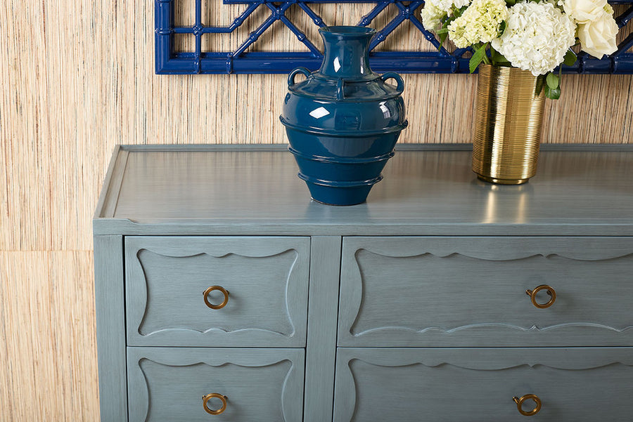 Sara Extra Large 9-Drawer Cabinet, Foggy Horizon