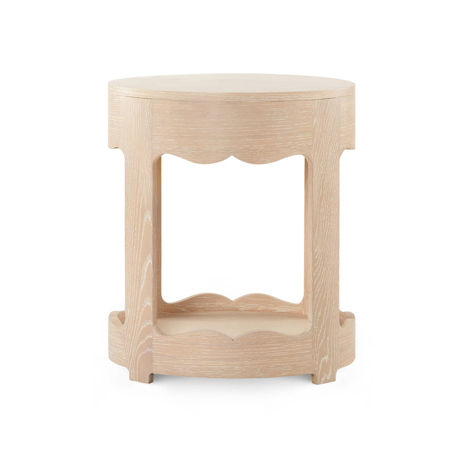 Scarlett 1-Drawer End Table, Sand