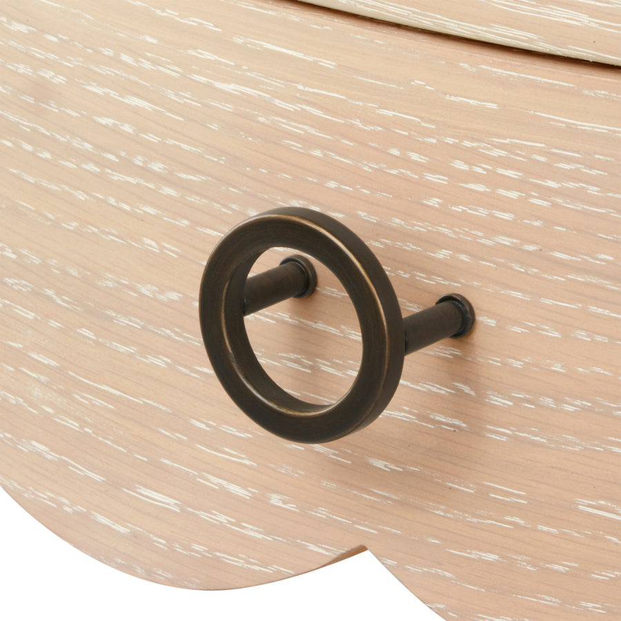 Scarlett 1-Drawer End Table, Sand