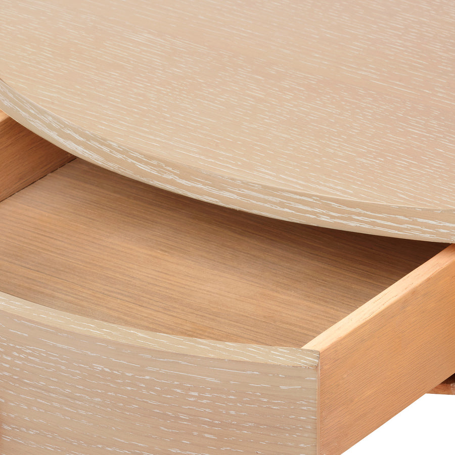 Scarlett 1-Drawer End Table, Sand