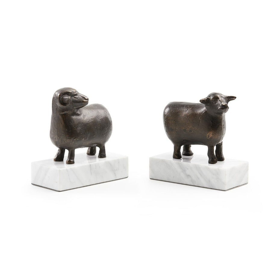 Sheep Bookends (Pair) Bronze