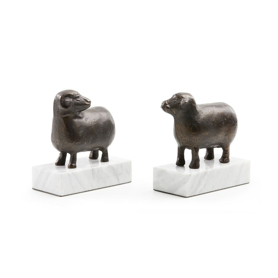 Sheep Bookends (Pair) Bronze