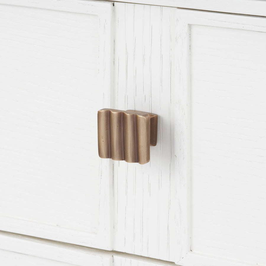 Sienna 3-Drawer Side Table, Glazed Whisper White