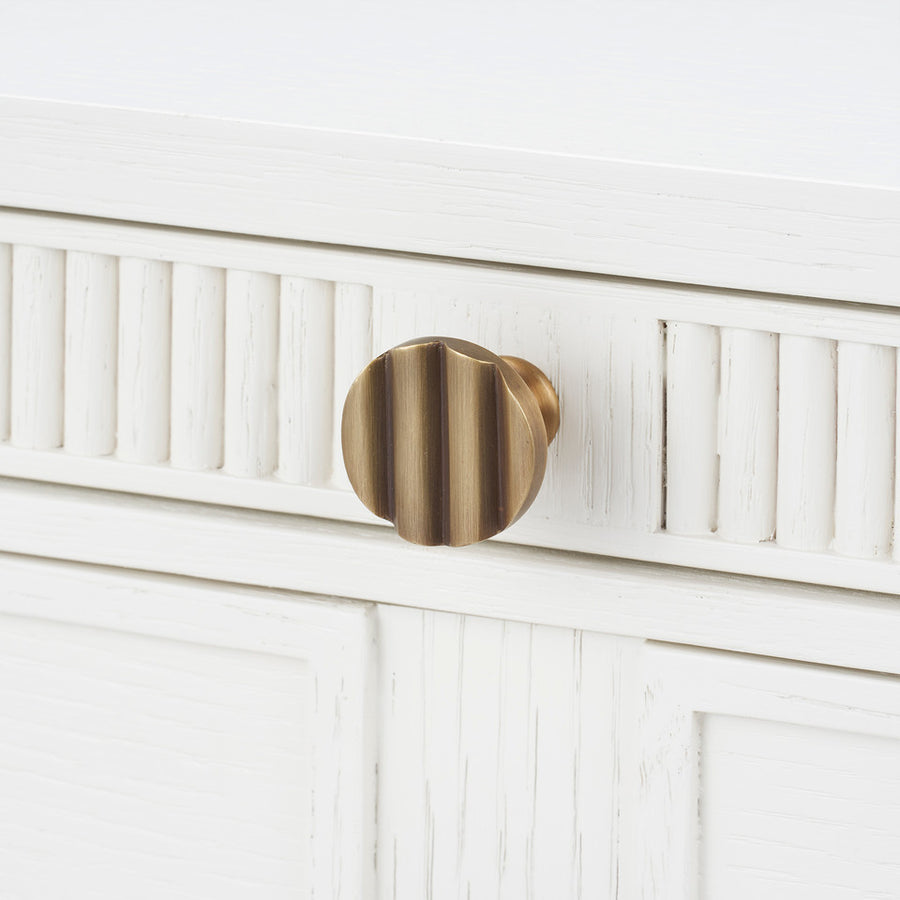 Sienna 3-Drawer Side Table, Glazed Whisper White