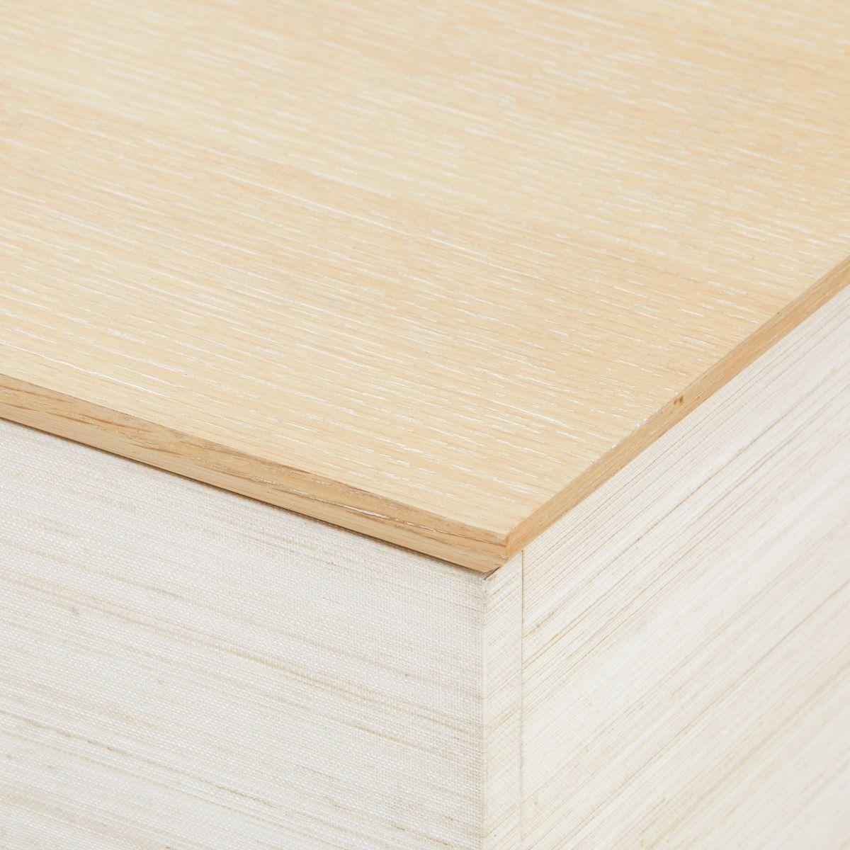 Simon 3-Drawer &amp; 4-Door Cabinet, Light Natural Shimmer - Maison Vogue