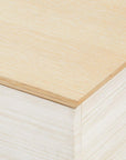 Simon 3-Drawer & 4-Door Cabinet, Light Natural Shimmer - Maison Vogue