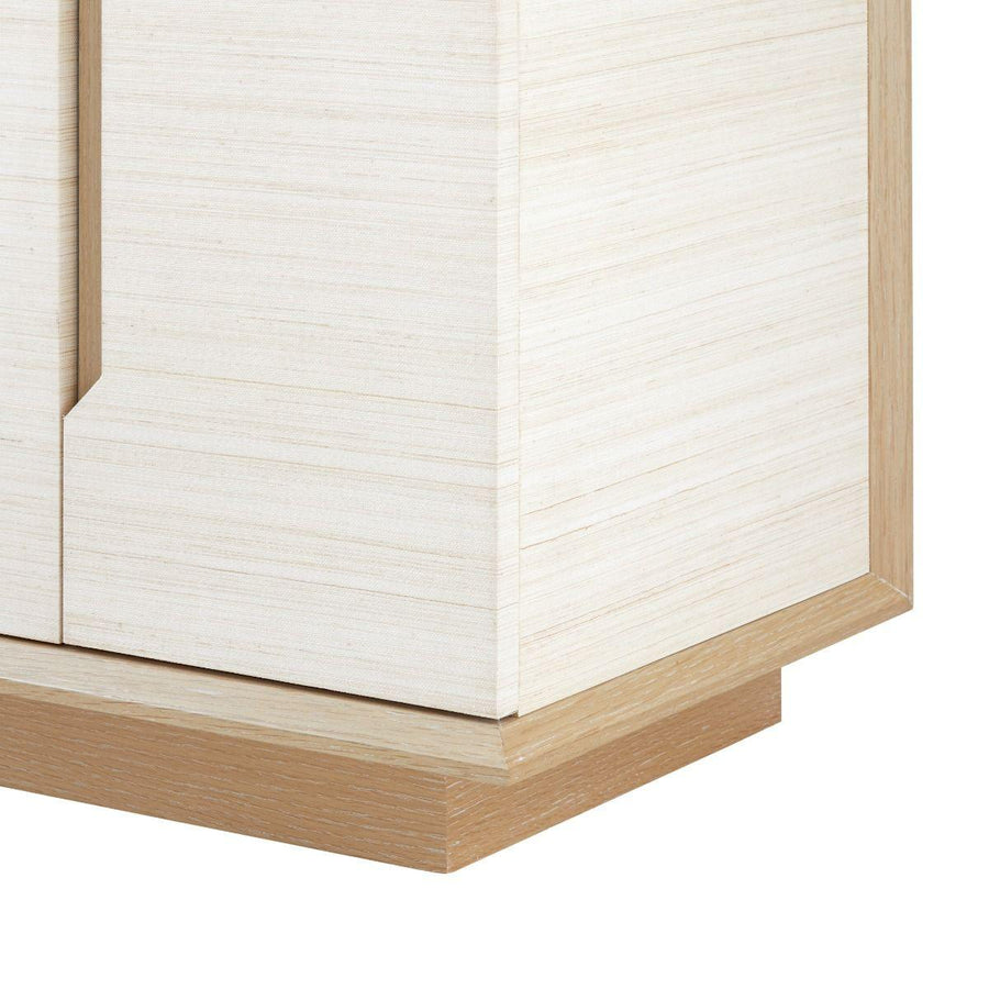 Simon 3-Drawer & 4-Door Cabinet, Light Natural Shimmer - Maison Vogue
